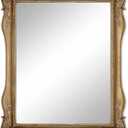 Makeup Mirror for Wall and Desk, Framed Mirror for Home Decor, Bronze Tone Finish