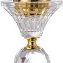 Crystal Incense Burner,Oud Frankincense Aromatherapy Bakhoor Burner Arabian Diffuser Desk Decor for Yoga Meditation Spa (Moon)