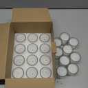 Flamecan 21 Pack Clear Glass Filled White Votive Candles. Unscented Votive Candles for Home Decor, Spa Weddings Birthdays Holidays Party