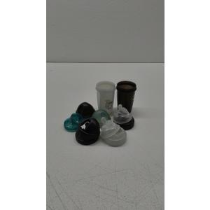 Herobility Double Anti-Colic Baby Bottles – 8.5 fl oz/240ml – 4-Pack – Multicolor – Denim, Black, Dusky Green, Gray