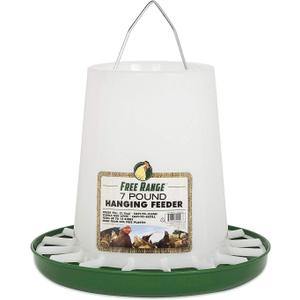 Harris Farms Free Range Hanging Poultry Feeder|Prevents Chickens from Scratching Out Feed|7 Pounds
