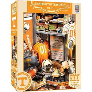 MasterPieces Game Day 500 Piece Jigsaw Puzzle for Adults - NCAA Tennessee Volunteers Locker Room - 15"x21"