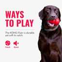 KONG Flyer - Durable Dog Toy for Outdoor Playtime - Natural Rubber Flying Disc, Dog Toy for Fetch - Safer Disc for Healthy Activity - for Medium/Large Dogs
