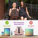 Mini Backpack - Small Womens Backpacks, Cute Lightweight Back Pack For Women, Compact Daypack & Bag For Woman (Blush)