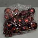 Wettarn 50 Pcs Christmas Ball Ornaments 4'' 3.2'' 2'' 1.2'' Xmas Tree Shatterproof Ornament Decorate with Hanging Loop for Holiday, Party Decorations, Matte, Shiny, Disco Mirror, Glitter(Burgundy)
