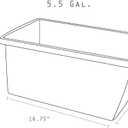 Storex 5.5 Gallon Storage Bin – Plastic Classroom Organizer for Books and Supplies, Black, 1-Pack (61429A06C)