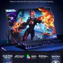 Newsoul 23.8'' Portable Monitor 144Hz Gaming Monitor, 145% sRGB | 2000:1 | FreeSync Built-in Adjustable Stand, Speaker and VESA, USB-C HDMI Large Second Screen for Laptop, Mac-Book, PC, Game Console