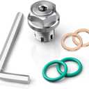 M12.1-1.5 x 15mm Oversize Piggyback Oil Drain Plug, Stainless Steel Self Tapping Oil Pan Thread Repair Kit