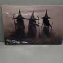 Creepy Witchy Wall Decor Posters Three Witches Vintage Witch Wall Art Decor Aesthetic Halloween Room Decor Witchy Wall Decor 16x24inch Framed