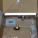 JQK Corner Glass Shelf, Champagne Bronze Bathroom 304 Stainless Steel Shower Triangle Floating Wall Shelf, 10 x 10 Tempered Glass, 2 Pack, TGS190L10-CB-P2