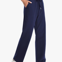 Auriviz High Waisted Sweat Pants Drawstring Womens Sweatpants Slant Side Pockets Straight Leg Pants 29’’ Inseam Size L