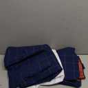 Boys Suit Set Formal Dress Shirt with Bowtie Vest Pants Toddler Boy Tuxedo Suits (14 Years, Navy Blue Plaid)