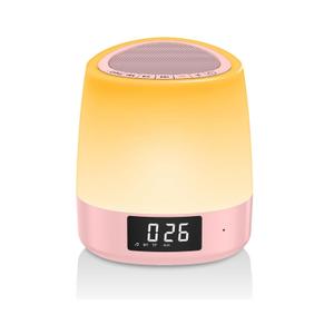 White Noise Sound Machine with 34 Sleep Sounds 8 Colors Night Light, Battery Powered Bluetooth Function Sleep Timer, White Noise Machine for Sleeping Adults Baby Pink