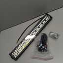 LANGBO-20-Inch Triple-Row LED Light Bar, 120W Ultra-Bright Off-Road Light, 12,000 Lumens Spot & Flood Combo, 12V Wiring Harness for Pickup, SUV, ATV, UTV, Roof, Bumper, Driving Fog Lights