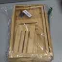 Bathtub Tray Caddy,Premium Bamboo Expandable Bath Tub Trays Table, Foldable Bathroom Accessories,Great House Warming, Anniversary and Birthday Gifts,Natural