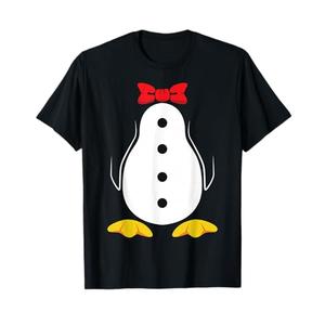 Penguin Kids Halloween Costume Design for Girls Large T-Shirt