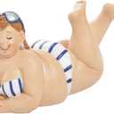 Beachcombers Resin Beach Lady On Tummy Blue