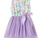 Girls Sleeveless Dress Toddler Bunny Tutu Sundress Casual Party Dresses Size 110