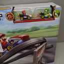 Hot Wheels Mario Kart Circuit Track Set & 2 Toy Vehicles, Racing Playset Includes Booster, Plus Mario & Yoshi Karts, Large