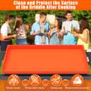 Silicone Griddle Mat Cover for Blackstone - 28 Inch True All-Encompassing Coverage Heavy Duty Food Grade Grill Buddy Mat, All Season Cooking Surface Protective Cover
