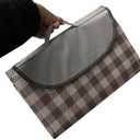 K Y KANGYUN Extra Large Picnic Blanket Outdoor Beach Blankets, Water-Resistant Foldable Sandproof Blankets Cute Picnic Mat for Beach, Camping Grass Lawn Park Mats (Brown 2, 80x80 in)