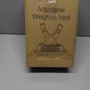 Adjustable Weighted Vest for Women Men, 4-10lb/ Vest with 6 Ironsand Weights, Weight Vest with Reflective Strip for Running, Walking, Exercise, Strength Training (Black)