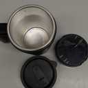 MeiAid 2026 Upgraded Automatic Magnetic Stirring Coffee Mug with Temperature Display & LeakProof Lid – Suitable for Office School Home (Black)