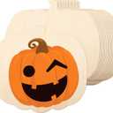 24PCS 11 Inches Wooden Pumpkin Cutouts Unfinished Blank Pumpkin Wood Craft Cutout Shape Cutout for Halloween Fall Thanksgiving Party DIY Craft Decoration Supplies (24)