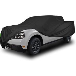 Proadsy Upgrade Car Cover for 2021-2024 2025 2026 Ford Maverick, Waterproof All Weather for Automobiles, Windproof Snowproof Rain Hail Sun UV Protection Full Outdoor Indoor Exterior Car Covers, Black