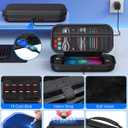 Switch 2 Accessories, [Charge Inside]Case Bundle for for Nintendo Switch 2 2025 Console, FYOUNG 23 IN 1 Kit:Carrying Case,Controller Charger,Protective Shell,Grip for Joycon, Steering Wheel for Mario Kart