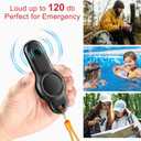 Waterproof Apple AirTag Holder With Emergency Whistle, Airtag Keychain Holder for Kids, Airtag Case for Outdoor Survival
