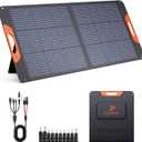 100W Portable Solar Panel,Camping Essentials,100 watt 20V Foldable Solar Charger for Power Station,QC3.0 USB-A &Type-C Output,23.5% High Efficiency IP67 Waterproof for Camping RV Blackout