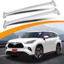 Silver Cross Bars Roof Racks Fit for 2020-2026 Toyota Highlander XLE XSE Limited Platinum (Models with Side Rails)