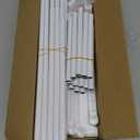 LANTEFUL 3 Tier Shoe Rack for Closet, Shoe Organizer with 5 Hooks, Long Shoe Shelf Storage for Shoe and Boot Stackable Free Standing Shoe Rack for Entryway, Garage, Small Spaces, Dorm, White