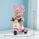 HOOLEDAY Motorcycle Bear Micro Building Blocks Set (6800Pieces) Gift for Adults & Boys & Girls