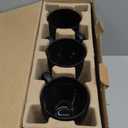 DOWAN Coffee Mugs, Black Coffee Mugs Set of 6, 16 oz Ceramic Coffee Cups with Large Handles for Men Women, Porcelain Big Mug for Tea Latte, Mug Gifts for Home Office Party