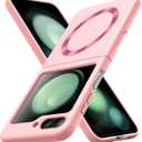 Magnetic for Samsung Galaxy Z Flip 5 Case Slim & Military-Grade Protection Magnetic Phone Case,Pink 21-zflip5-02