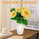 Pipe Cleaners Craft,Sunflower Pipe Cleaner Flowers,4 Assorted Colors Pipe Cleaners Bulk,Chenille Stems for DIY Flower Making Kit with Floral Wires,Scissors,Ruler,Hot Melt Glue Guns and Glue Sticks (bud,Large and small sunflowers)