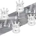 Motorcycle Head Bolt Covers Spark Plug Caps King Crown Fit For Harley Sportster XL883 Dyna Softail Tiwn Cam Big Twin Evolution 1340 Chrome 4PCS