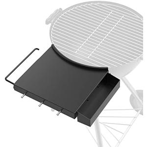 SafBbcue Charcoal Grill Table Shelf Compatible with Weber 22" Charcoal Kettle Grills, 22" Master Touch & Original Kettle Charcoal Grill Side Shelf BBQ Fold Table