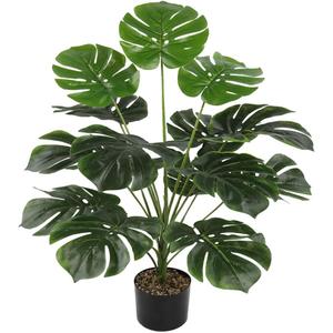 KIRIFLY Fake Plants 40" Artificial Monstera Tree Plant Indoor with 18 Trunks Faux Greenery Potted Green Dcor for Home Office Bathroom Farmhouse