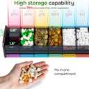 Daviky Extra Large Weekly Pill Organizer 2 Times a Day, XXL Pill Box 7 Day with AM PM Large Compartments, BPA-Free Daily Medicine Case, Jumbo Pill Holder for Fish Oils, Vitamins & SupplementsBlack