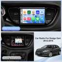 4G+64G 9Inch HD Touch Screen Car Stereo Radio for Dodge Dart 2012-2016, Android 13 Double Din Car Radio Receiver with Carplay Android Auto,GPS Navigation,Bluetooth5.0, FM/RDS, SWC,Backup Camera Mic