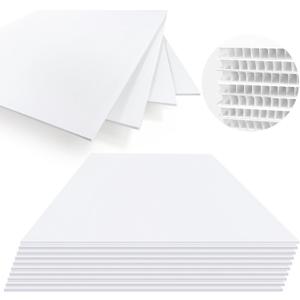24 x 36 Inches Corrugated Plastic Board, 10 Pcs Poster Boards for Yard Signs, Waterproof Plastic Board for Garage Sales, Corrugated Plastic Sheet for Business Advertising DIY Projects, 4mm Pvc Board