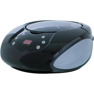 GPX BC111B Portable Top-Loading CD Boombox with AM/FM Radio and 3.5mm Line Input