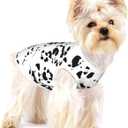 Dalmatian Print Dog T-Shirt Cotton Dog Clothes Costume Puppy Tank Top Pet Vest Shirts for Small to Medium Dogs & Cats