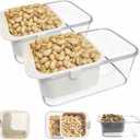 Multi-functional Drain Basket Fruit Cleaning Bowl with Strainer Container, Kitchen Sink Food Catcher Drainer Fruit Rinser Bowl (2, White)
