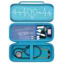 Stethoscope Case for 3M Littmann Cardiology III,II,IV,3M Littmann Master Cardiology/MDF MDOne Stainless Steel Stethoscope Nurse Accessories and Medical Equipment (Light Blue Outer+Light Blue Inner)