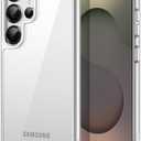 JETech Case for Samsung Galaxy S25 Ultra 5G, Non-Yellowing Shockproof Bumper Protective Phone Cover, Anti-Scratch Hard PC Back (Clear)