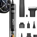 Car Vacuum Portable Cordless, 12000Pa 3-in-1 Car Vacuum Cleaner and Tire Inflator, 5000mAh Battery, 150 PSI, LED Light, Type-C Charge, Portable Tire Inflator for E-Bike, Motorcycle, Ball